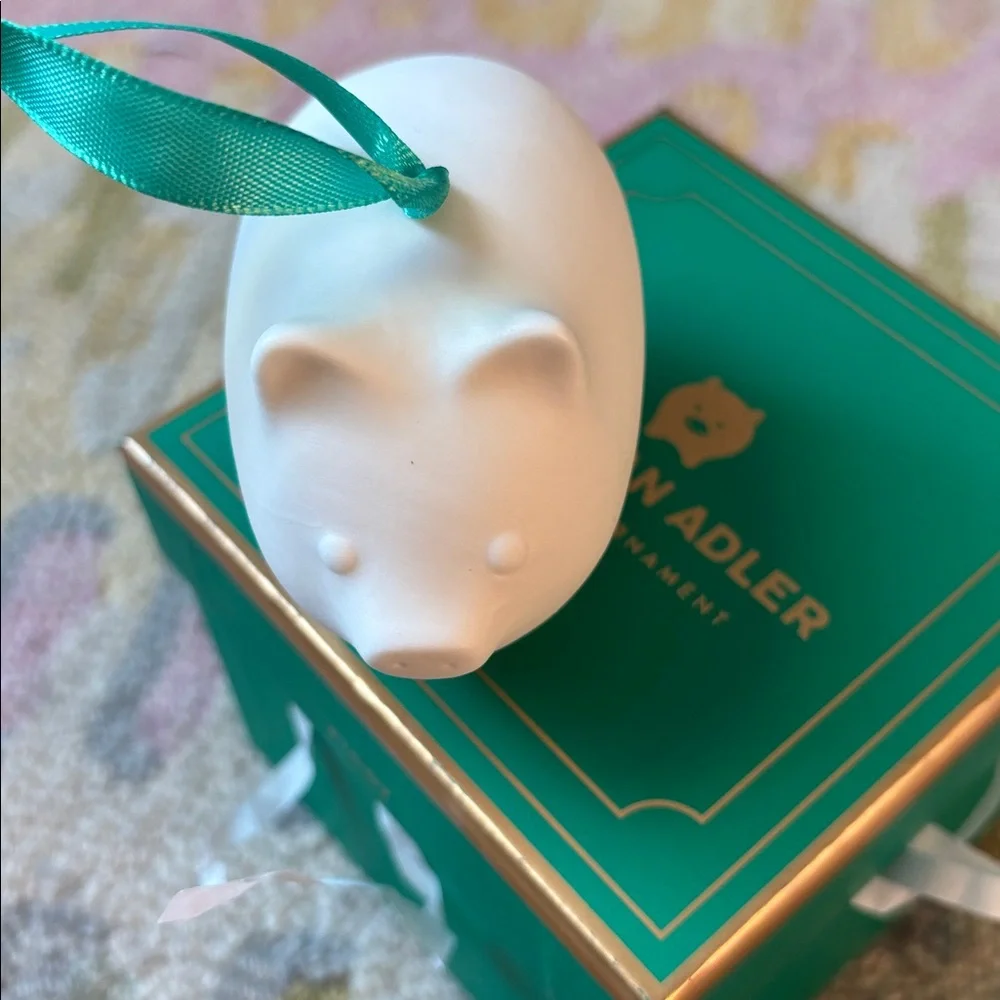 Jonathan Adler Porcelain Ornament PIGGY NWT in box